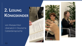 Teaser zur zweiten Lesung Königskinder im Escher BiBSS am 21.04.2022