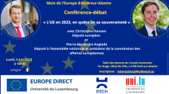 Mois de l’Europe – "L'UE en 2023, en quête de sa souveraineté" - avec Christophe Hansen, Député européen - 05.06.2023
