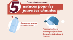 Attention canicule. Prenez soin de votre santé!