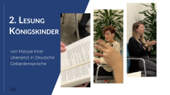Teaser zur zweiten Lesung Königskinder im Escher BiBSS am 21.04.2022