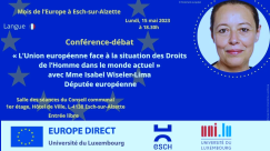 Mois de l’Europe – L’Union européenne face à la situation des Droits de l’Homme dans le monde actuel - 15.05.2023