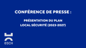 Conférence de presse : Présentation du Plan Local Sécurité (2023-2027)