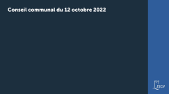 Conseil Communal du 12 octobre 2022 - Sans langue des signes