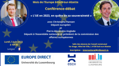 Mois de l’Europe – "L'UE en 2023, en quête de sa souveraineté" - avec Christophe Hansen et Pierre-Alexandre Anglade