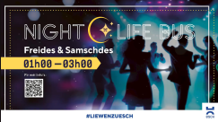 Night Life Bus vun der Schueberfouer zeréck ob Esch